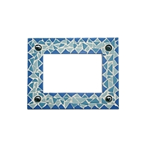 Mosaic Kit Frame Blue