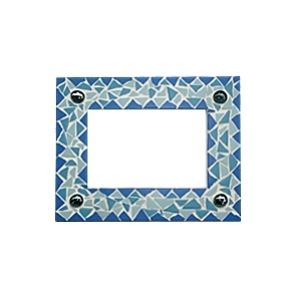Mosaik-Set Blauer Rahmen