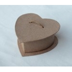 craft heart box with small rope 8cm