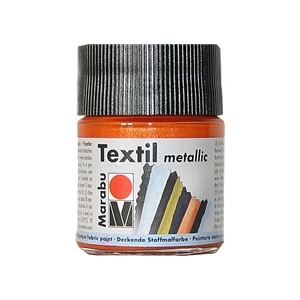 Peinture textile MARABU Métallic Orange 50 ml