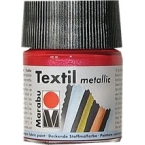 Peinture textile Marabu Métallic Rouge 50 ml