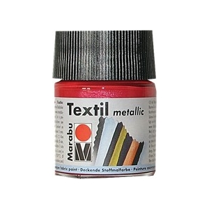 Peinture textile Marabu Métallic Rouge 50 ml