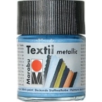 Peinture textile Marabu Métallic Bleu Clair 50 ml