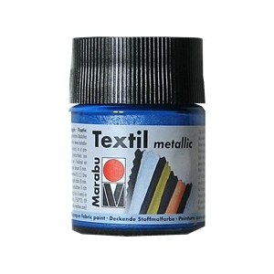 peinture Textile Marabu Métallic Bleu 50 ml