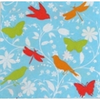 serviettage Serviette oiseaux, papillons,