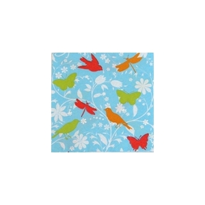 serviettage Serviette oiseaux, papillons,