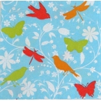 serviettage Serviette oiseaux, papillons,