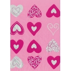 Décopatch paper 480 silver pink decopatch