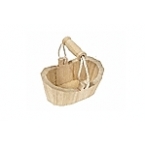 wood grape picker's basket
