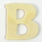 Lettre en bois B - 4 cm