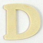 Lettres en bois D. 4 cm