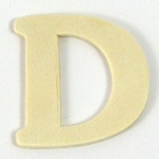 Lettres en bois D. 4 cm