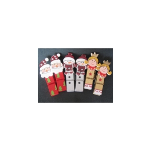 lot de 6 épingles noel deco noel