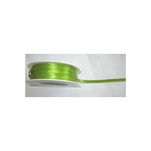 Ruban satin vert 6mm