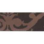 Ruban motif marron 10mm