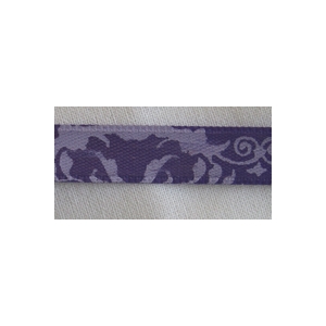 Ruban motif violet 10mm