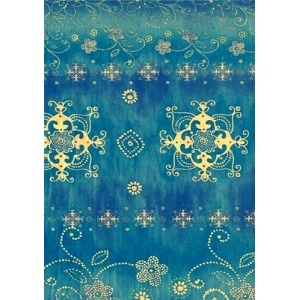 Décopatch papier 391 blau gold