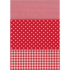 Décopatch Carta 484 Decopatch Rosso Bianco