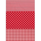 Décopatch papel 484 Rojo blanco