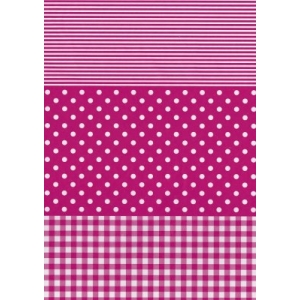 Décopatch Carta 486 Decopatch Rosa Bianco