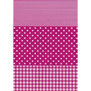 Décopatch Carta 486 Decopatch Rosa Bianco