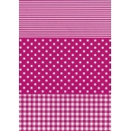 Décopatch Carta 486 Decopatch Rosa Bianco