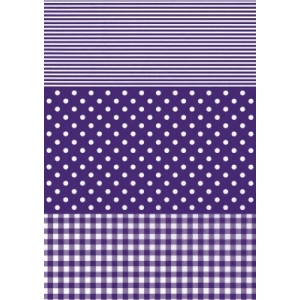 Décopatch Carta 488 Decopatch Viola Bianco