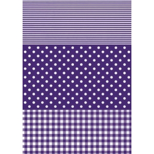 Décopatch Papier 488 violette Weiß