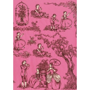 Décopatch Carta 496 Decopatch Rosa Nero