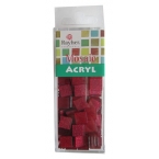 Mosaique acryl rouge Pailletée