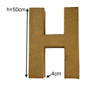 Letter H Craft giant size