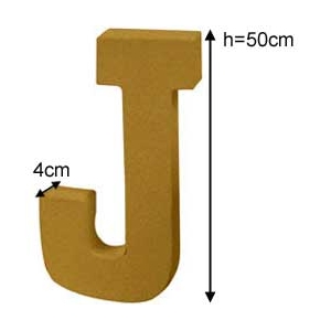 Letter J Craft giant size