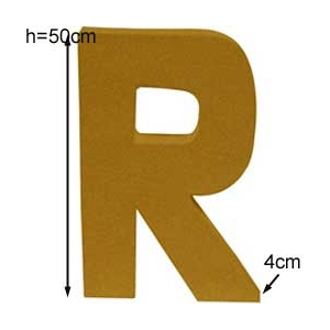 Lettre 3D géante R