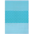 Décopatch papier 549 blau Weiß