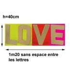 LOVE lettre géante 40cm