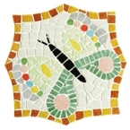 Mosaik-Set Schmetterling Untersetzer