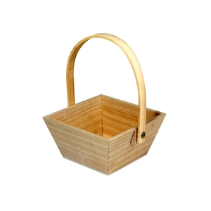 Panier de Paques en bois 10cmx10cm