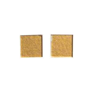 Mosaiques miroir or 10x10mm 60 tesselles