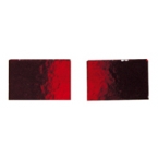 Mosaique miroir rouge 10x15mm 40 tesselles