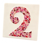 Mosaic Kits Pink Street Number