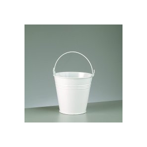 White Zinc Bucket