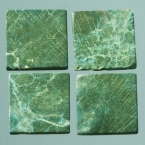 Mosaique romaine 10x10mm Vert foncé