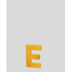 Lettre 3D E en carton 4cm