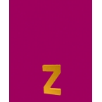 Lettre 3D Z en carton 4cm