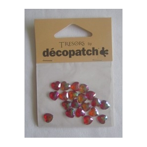 Cabochons Decopatch mini coeurs