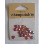 Cabochons Decopatch mini coeurs