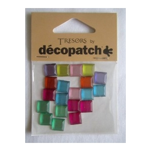 Cabochons Decopatch mini carrés