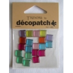 Cabochons Decopatch mini carrés