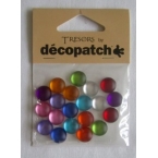 Cabochons mini ronds multicolores