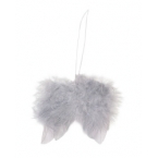 Ailes d'anges en plumes gris 5cm